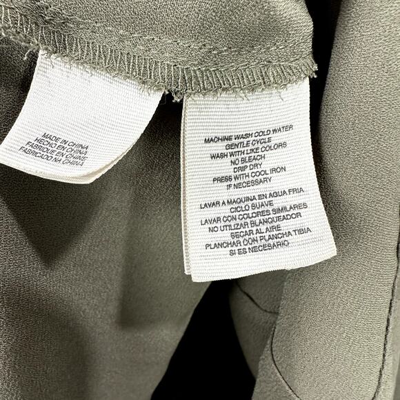 RACHEL Rachel Roy Olive Hunter Green Sleeveless Blouse S Small - Picture 5 of 6